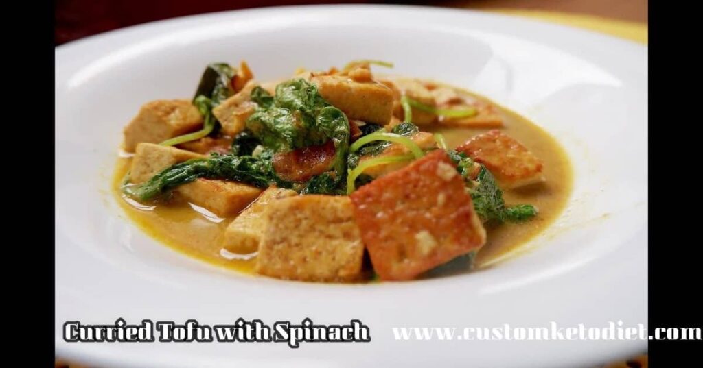 Curried Tofu With Spinach