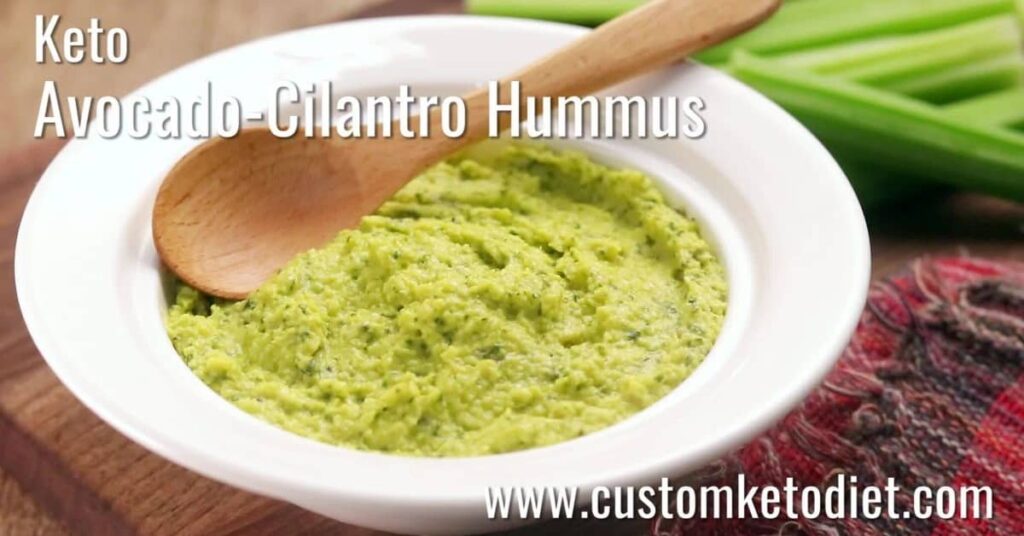Keto Avocado-Cilantro Hummus