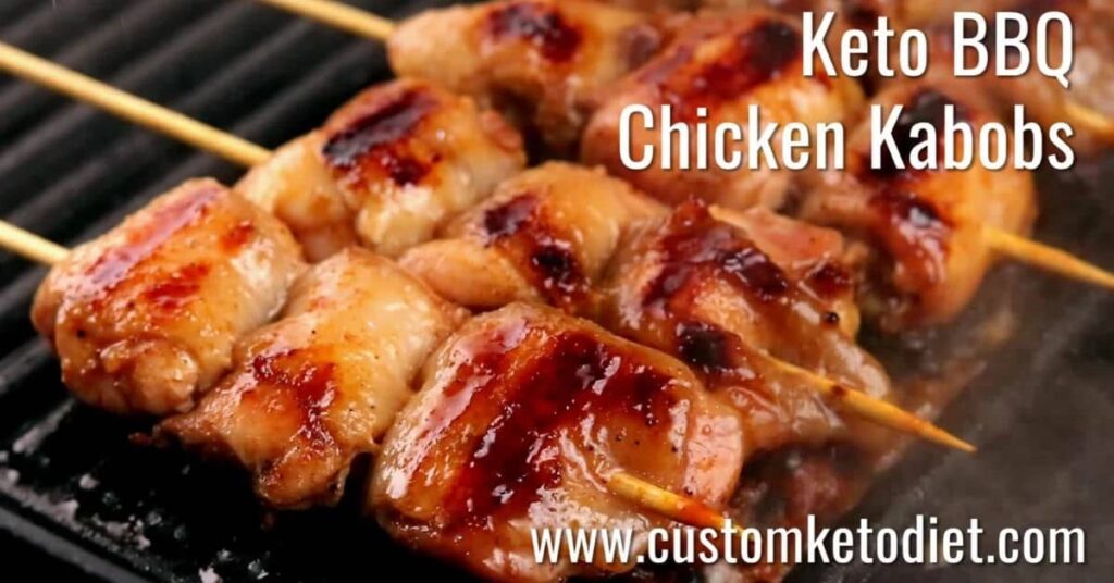 Keto BBQ Chicken Kabobs