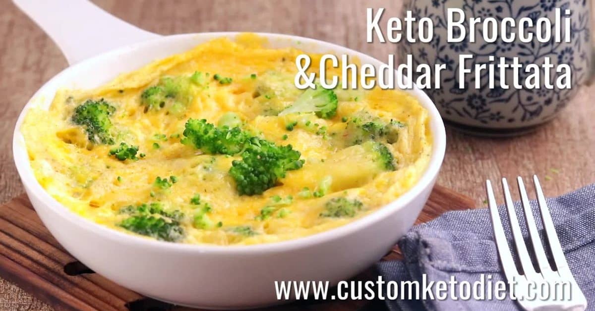 Keto Broccoli and Cheddar Frittata