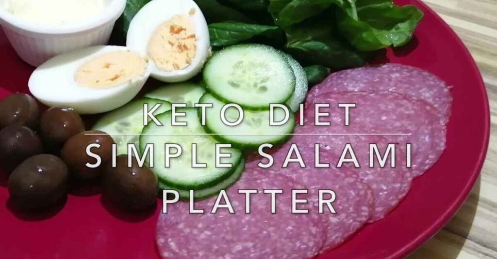 Keto Simple Salami Platter