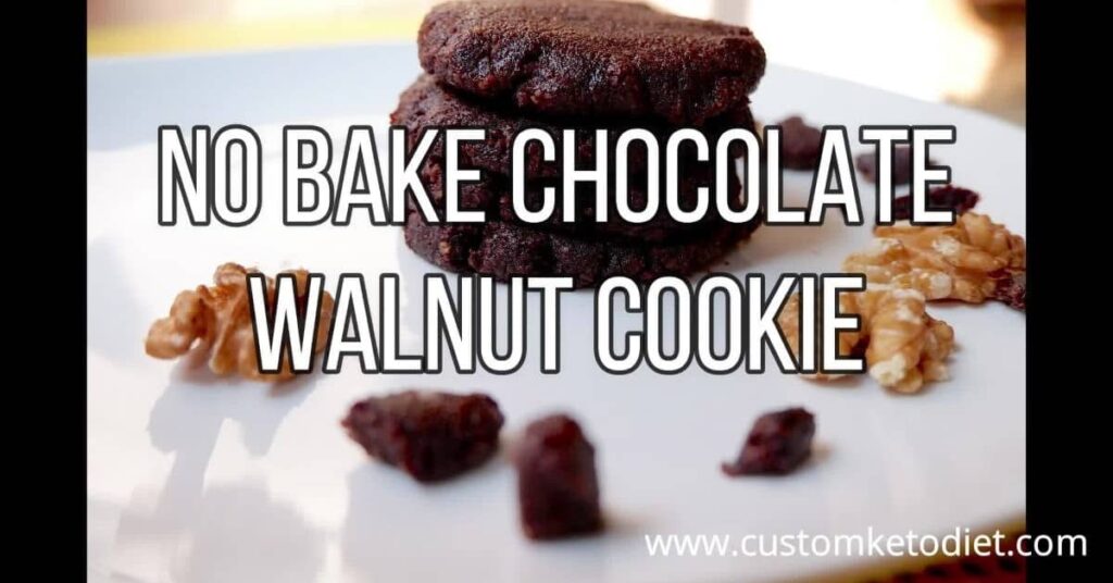 No Bake Chocolate Walnut Cookie